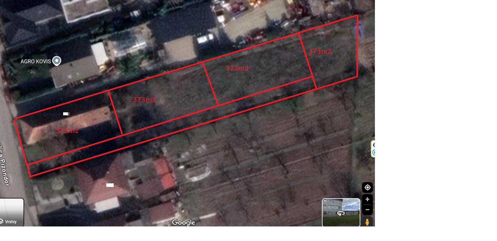 na predaj stavebný pozemok v obci Haniska pri Košiciach 1494m2