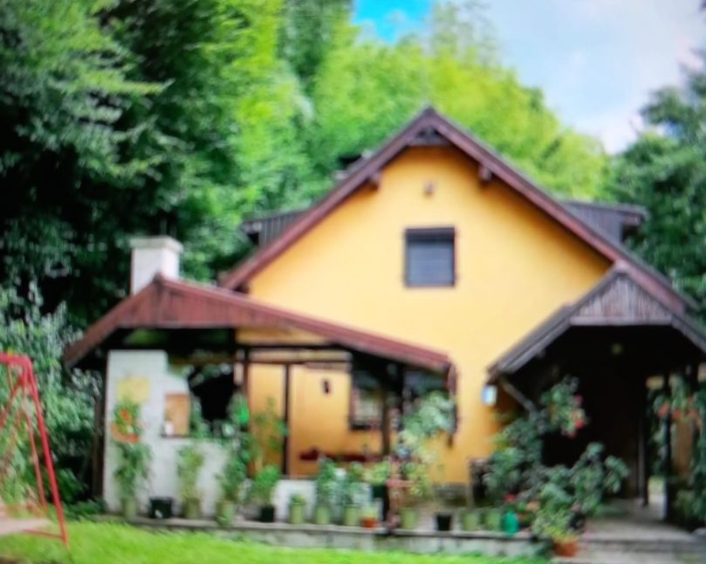 Chalupa v malebnom prostredí Ružína blízko vodnej nádrže.