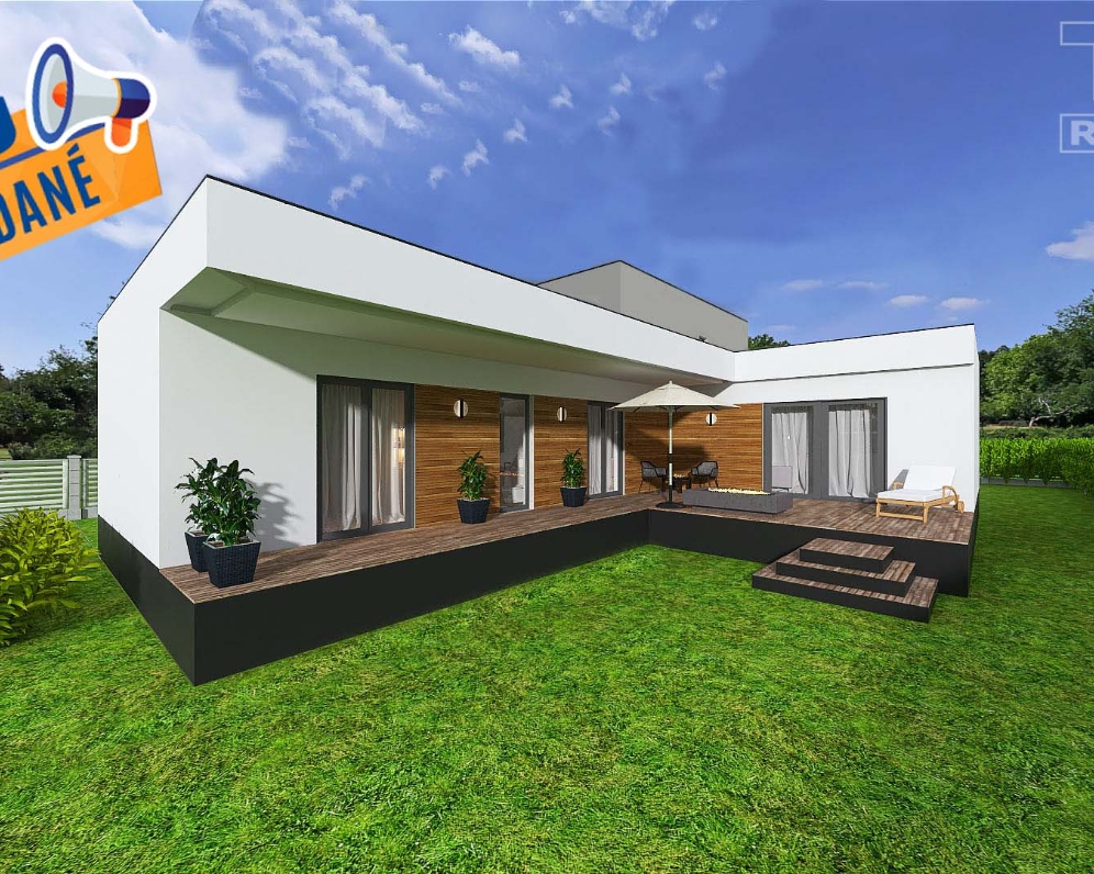 PREDANÉ NOVOSTAVBA - RODINNÝ DOM na kľúč, obec Malé Ozorovce, pozemok 873 m2.